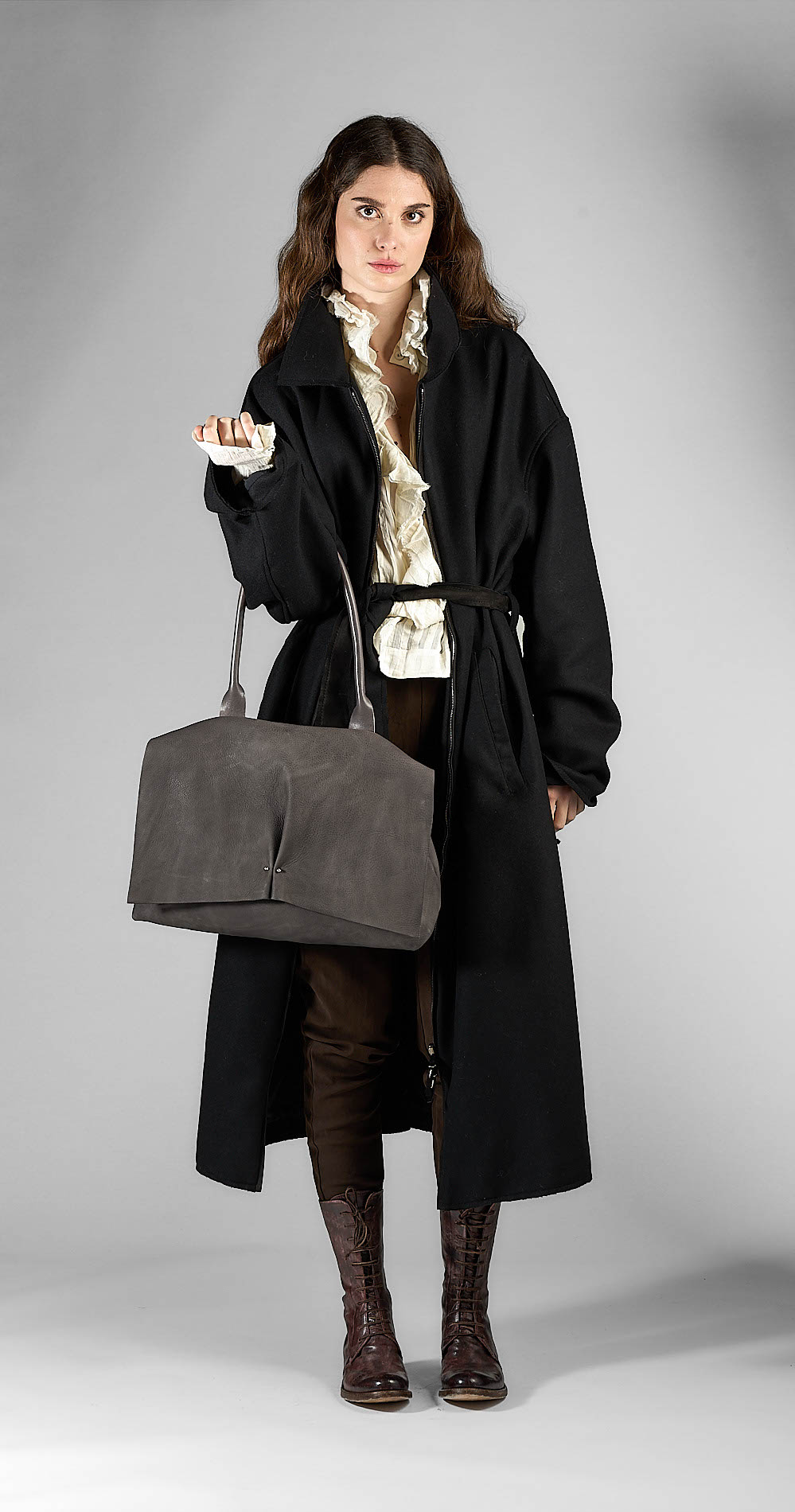 daniele basta leather and silver bags - WEARING